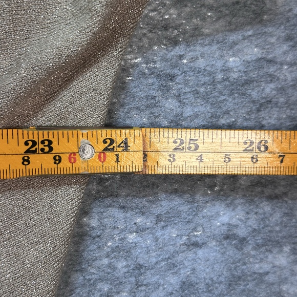 INC INTERNATIONAL CONCEPTS Womens 0X Metallic Gold Shimmer Pullover Sweater - Picture 7 of 9